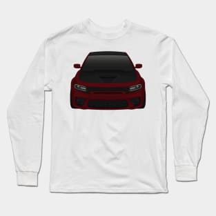 Charger Widebody Octane-red + black Long Sleeve T-Shirt